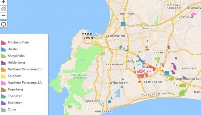 Most of the informal settlements in Cape Town affected by the water crisis